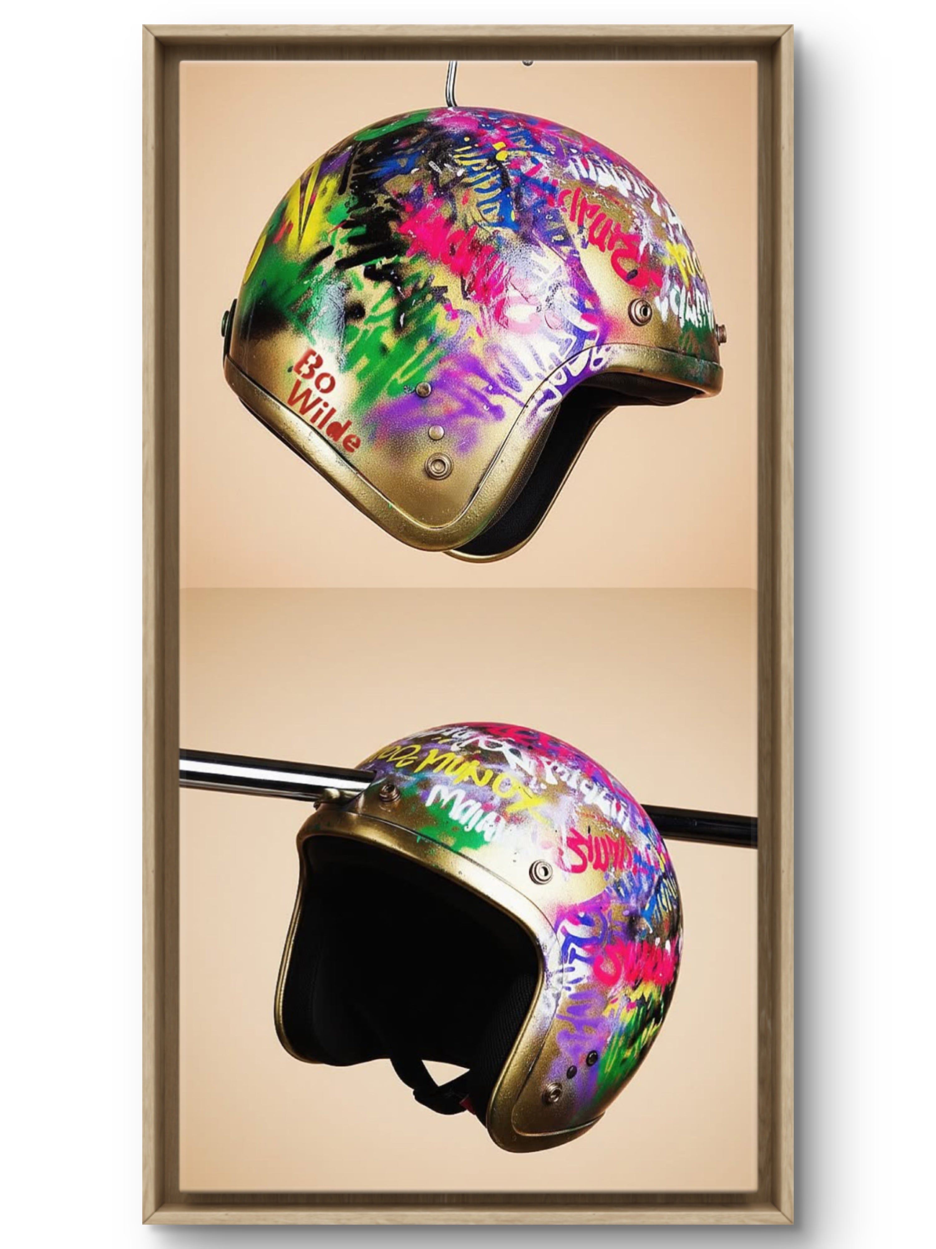 1980’s Graffiti Helmet