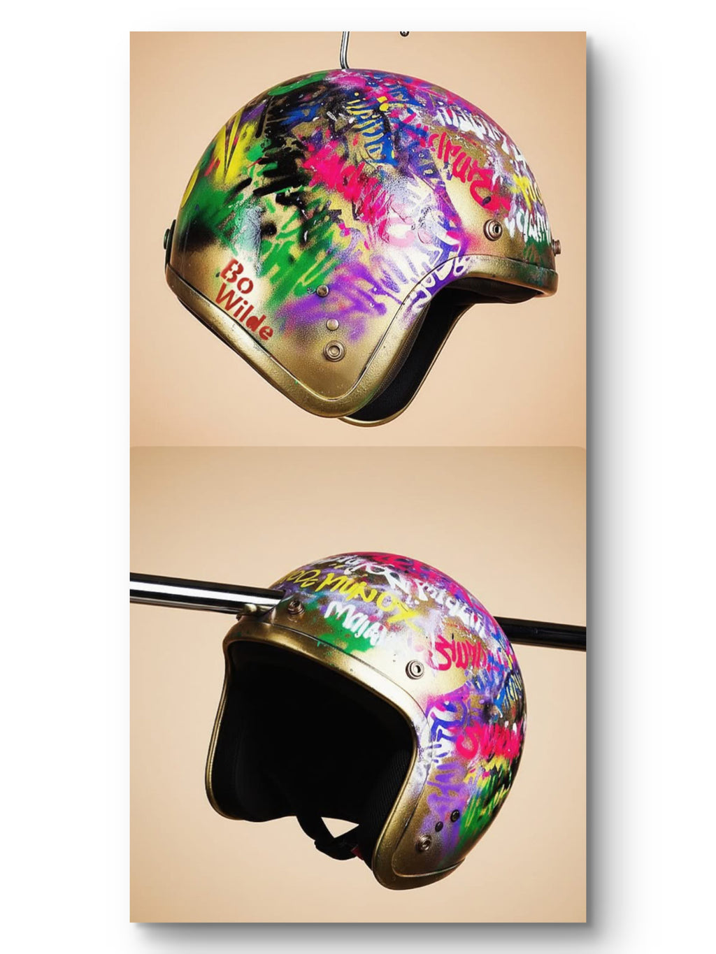 1980’s Graffiti Helmet